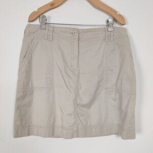 Penmans Women's Mini Skorts Size 10 Cream Cotton Stretch Casual Daily Outerwear